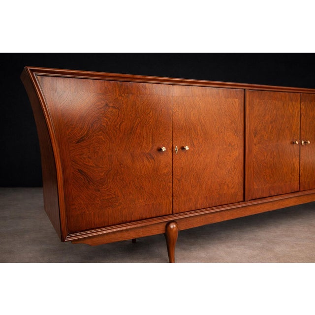 Brown Caviuna Wood Credenza by Giuseppe Scapinelli for Zullo Sonato, Brazil, 1950s For Sale - Image 8 of 15