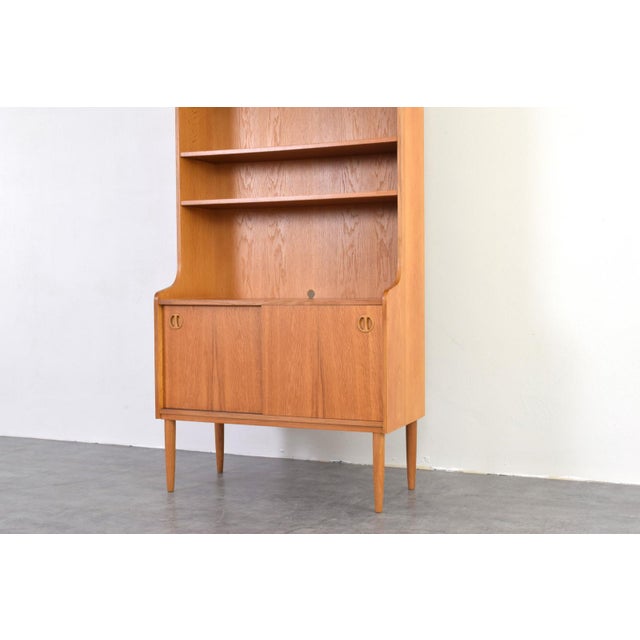 Mid-Century Modern Danish Oak Bookcase, 1960s For Sale - Image 9 of 15