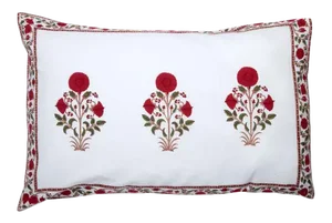 Amaya Red Reversible Pillow Case