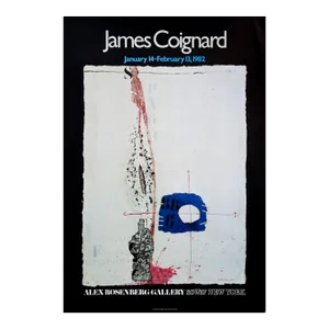 1982 American Exhibition Poster James Coignard, Alex Rosenberg Gallery (New York)