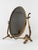 1950s Mid-Century Italian Neoclassical Oval Cast Brass Vanity Mirror, 1950s For Sale - Image 5 of 18