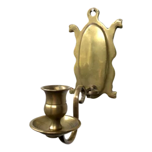 Brass Wall Candlestick Sconce With Adjustable Arm