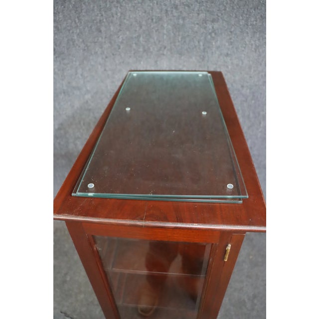 Bench-Made Mahogany Display Cabinet For Sale - Image 10 of 12