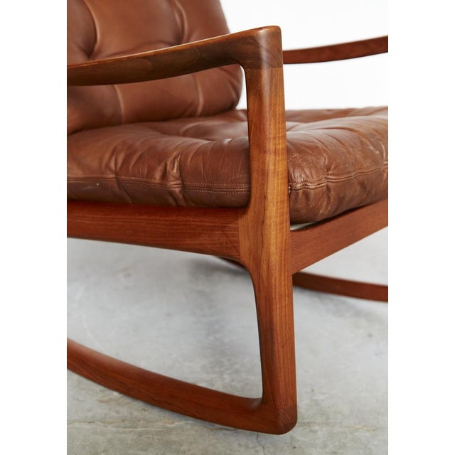Mid-Century Modern Senator Rocking Chair by Ole Wanscher for Cado, 1960s For Sale - Image 11 of 18