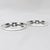 A pair of fine signed English Mid-Century silver wine coasters. By Asprey & Co. In heavy-gauged sterling silver. Each with...