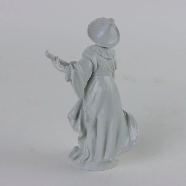 Ceramic Antique Porcelain Figure of Oriental Man For Sale - Image 7 of 9