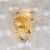 Metal Julie Neill for Visual Comfort Signature Talia Medium Sconce in Gild with Clear Swirled Glass For Sale - Image 7 of 12