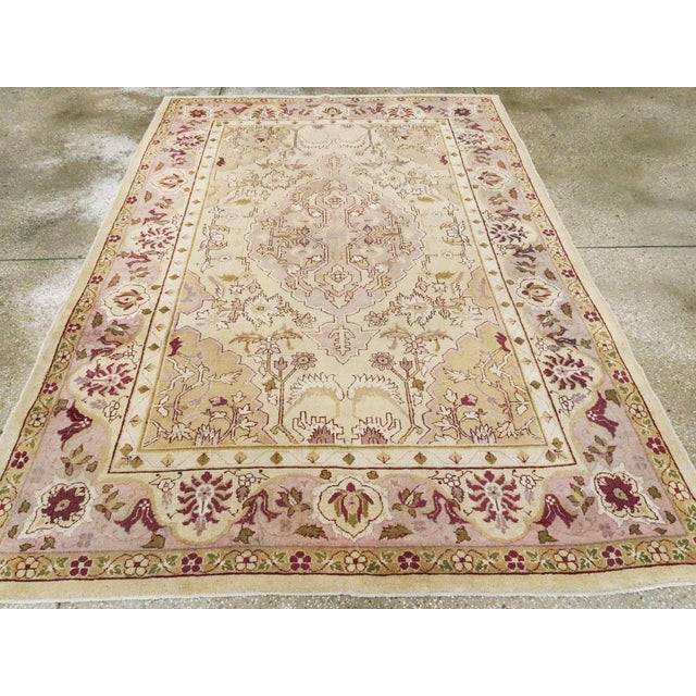 Early 20th Century Antique Indian Agra Rug For Sale - Image 5 of 10