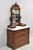 Antique Eastlake Victorian Carved Walnut Marble Top Washstand Dresser w/ Mirror. Item features hidden lower drawer, hand...