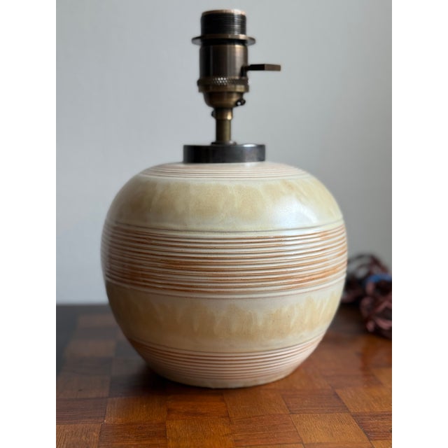 Art Deco Table Lamp by Anna-Maria Thomson for Upsala Ekeby, 1930s For Sale - Image 6 of 11