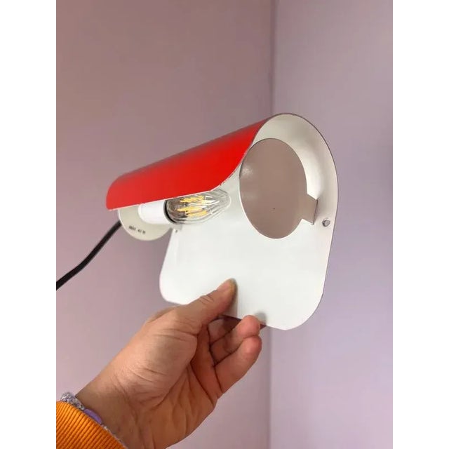 Wall Lamps in Red from Aneta, Set of 2 For Sale - Image 9 of 11