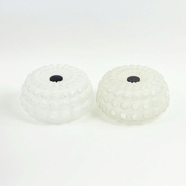 Mid-Century Modern Diamond Glass Wall Lights from Limburg, Germany, 1960s, Set of 2 For Sale - Image 9 of 11