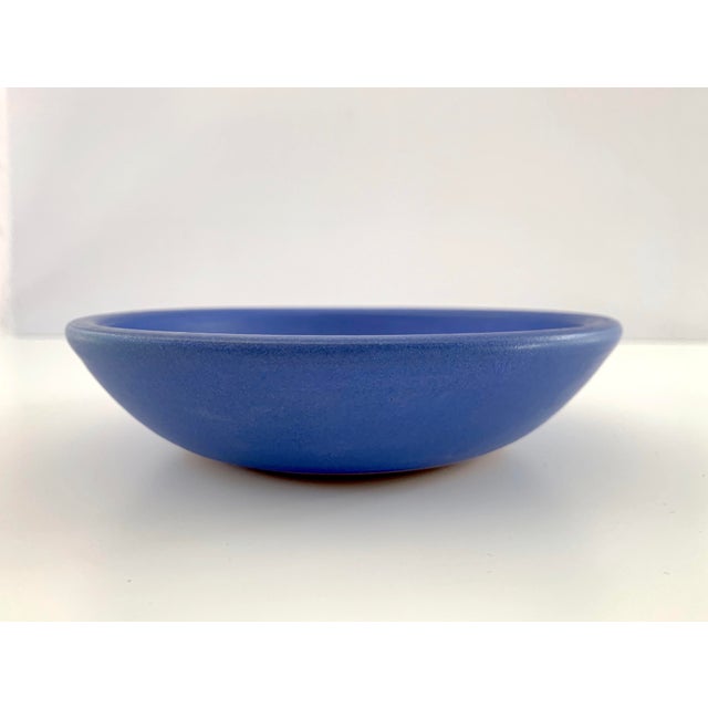 Electric Blue Artisan Ceramic Bowl by Dina No For Sale - Image 4 of 11