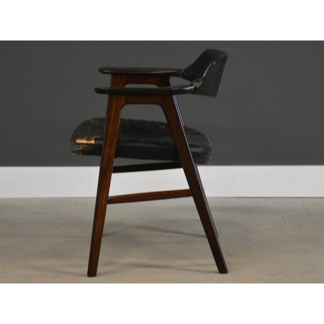 Mid 20th Century Mid 20th Century Danish Modern Rosewood Arm Chair by Erik Kirkegaard For Sale - Image 5 of 12