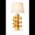 Metal Table Lamps in Polished Brass and Amber Glass from Justfurnituress SRL, Set of 2 For Sale - Image 7 of 10