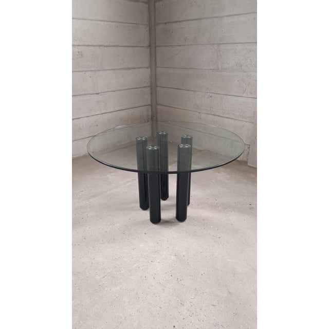 Black Dining Table by Marco Zanuso for Zanotta For Sale - Image 8 of 9