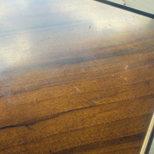 Vintage Baker Furniture Walnut Side Table For Sale - Image 9 of 12