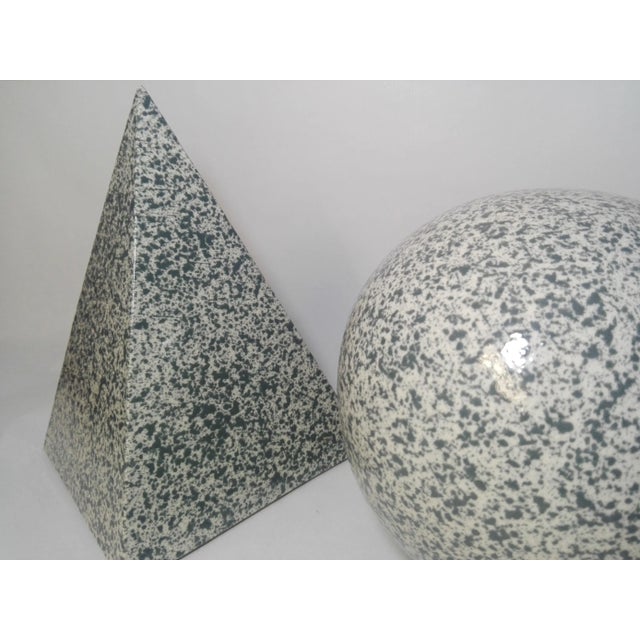 Beige Ceramic Geometrical Figures, Set of 3 For Sale - Image 8 of 10