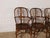 Vintage Baker Furniture Set of 4 Queen Anne Dark Oak Windsor Arm Chairs For Sale In South Bend - Image 6 of 14