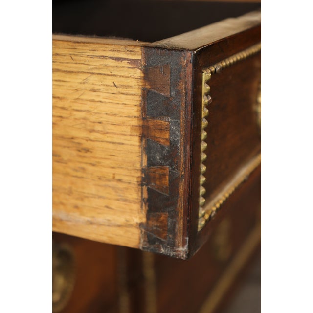 Maison Jansen Louis XVI Style Marble Top Bronze Mounted Commode For Sale - Image 12 of 13