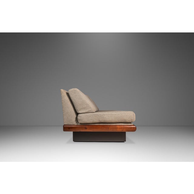 Mid-Century Modern Rare Mid-Century Modern Armless Three Seat Platform Sofa / Daybed Attributed to Adrian Pearsall for Craft Associates, Usa, C. 1960s For Sale - Image 3 of 18
