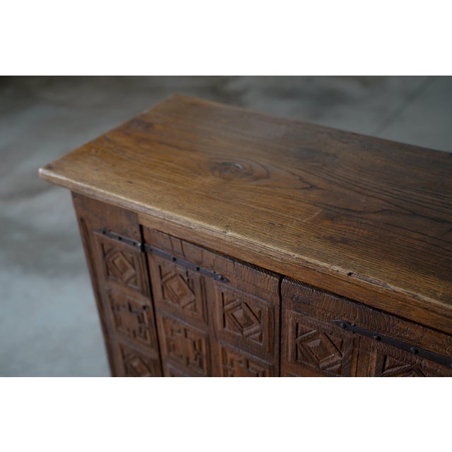 Spanish Hand Carved Cabinet, 1800s For Sale - Image 6 of 13