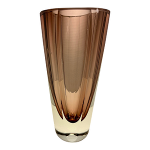 1960's Murano Italy by Alessandro Mandruzzato Sommerso Amethyst Glass Vase