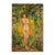 Forest Green Early 20th Century "Nude in Nature" Expressionist Style Figurative Oil Painting by Jean Chaleye For Sale - Image 8 of 8