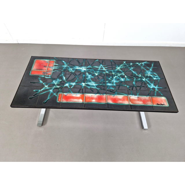 Tiled Coffee Table by J. Belarti, 1970s For Sale - Image 4 of 11