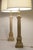 Modern 1930s Neoclassical Ionic Column Plaster Table Lamps XL 44" - a Pair For Sale - Image 3 of 9