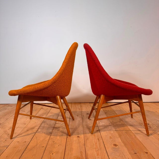 Vintage Upholstered Side Chairs, Set of 2 For Sale - Image 5 of 7
