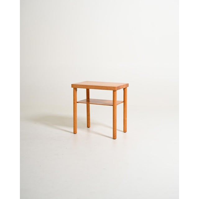 Brown Vintage Scandinavian Coffee Table with Shelf, 1950s For Sale - Image 8 of 8