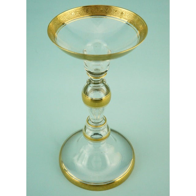 Gold Antique Fine Crystal Glass Goblet in Pure Gold by Ludwig Moser, 1890s For Sale - Image 8 of 18