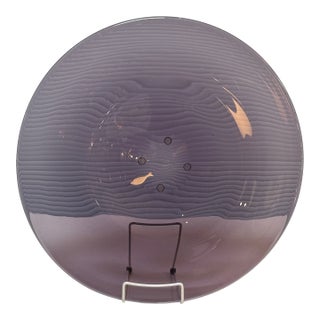 Edward Hald for Orrefors Slipgraal Glass Platter For Sale