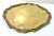 Vintage Brass Square Tray With Scalloped Corners, Hollywood Regency For Sale - Image 11 of 12