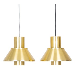 Vintage Danish Ultra Pendant Lamps by Jo Hammerborg for Fog & Mørup, 1963, Set of 2 For Sale