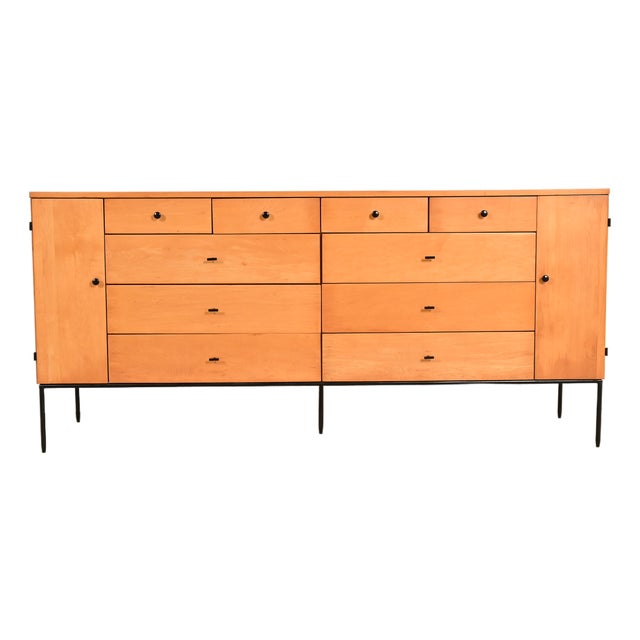 Paul McCobb Planner Group 20-Drawer Dresser or Credenza, Newly Refinished For Sale
