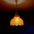 Farmhouse Red Acrylic Lace Effect Hanging Light Chandelier, Ukraine, 1970s For Sale - Image 3 of 18
