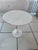 Mid-Century Modern Vintage Knoll Saarinen 20” Round White Tulip Side Table by Eero Saarinen For Sale - Image 3 of 10