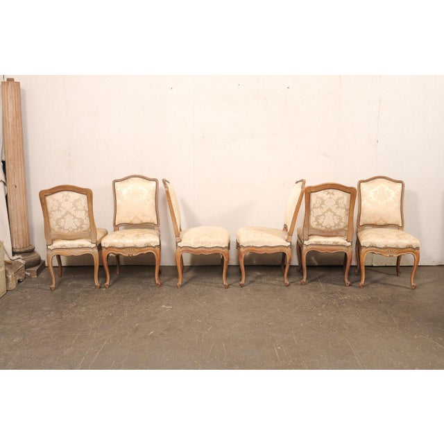 Tan Mid 20th Century French Louis XV Style Dining Chairs (Set of 10) For Sale - Image 8 of 13