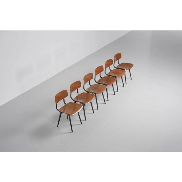 1960s Dutch Revolt Chairs in Teak by Friso Kramer for Ahrend De Cirkel, 1960s, Set of 6 For Sale - Image 5 of 13