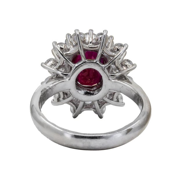 Late 20th Century Late 20th Century Burma Ruby Ring, Size 5 For Sale - Image 5 of 5