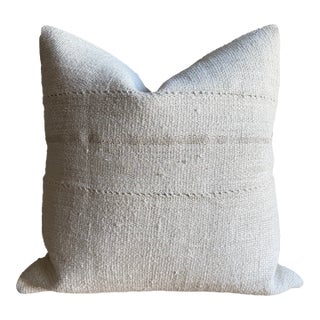 Vintage Rug Pillow Cover With Original Seams For Sale