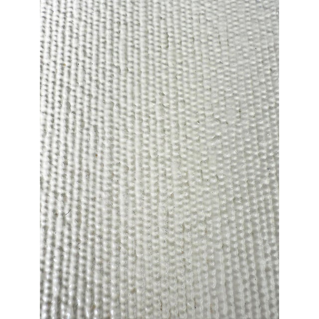 1980s Karl Springer Style Grasscloth Wrapped Dining Table For Sale In Miami - Image 6 of 6