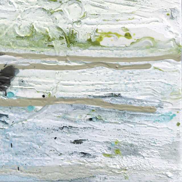 2020s Sweet Butterflies - Abstract Skinny Tall Textural Mixed Media Painting on Canvas Original Artwork by Amber Goldhammer For Sale - Image 5 of 9