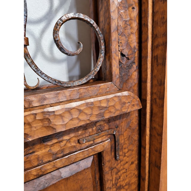 Not Yet Made - Made To Order Handcrafted Solid Wood Rustic Door – Custom Mexican Design Made to Order For Sale - Image 5 of 13