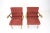 Red Set of Oak Armchairs, Czechoslovakia, 1960s For Sale - Image 8 of 16