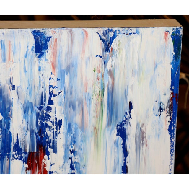 Abstract Colorful Abstract by the Noted Californian Artist John Szabo For Sale - Image 3 of 6