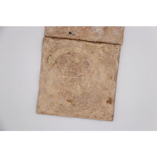 18th Century Baroque Set of Three Tiles Depicting a Flower Vase For Sale - Image 11 of 11