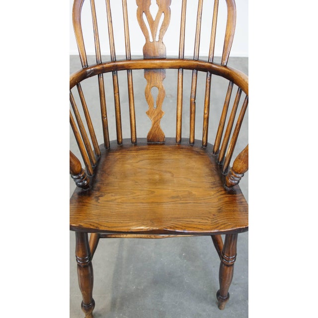English Wooden Windsor Side Chair For Sale - Image 6 of 13
